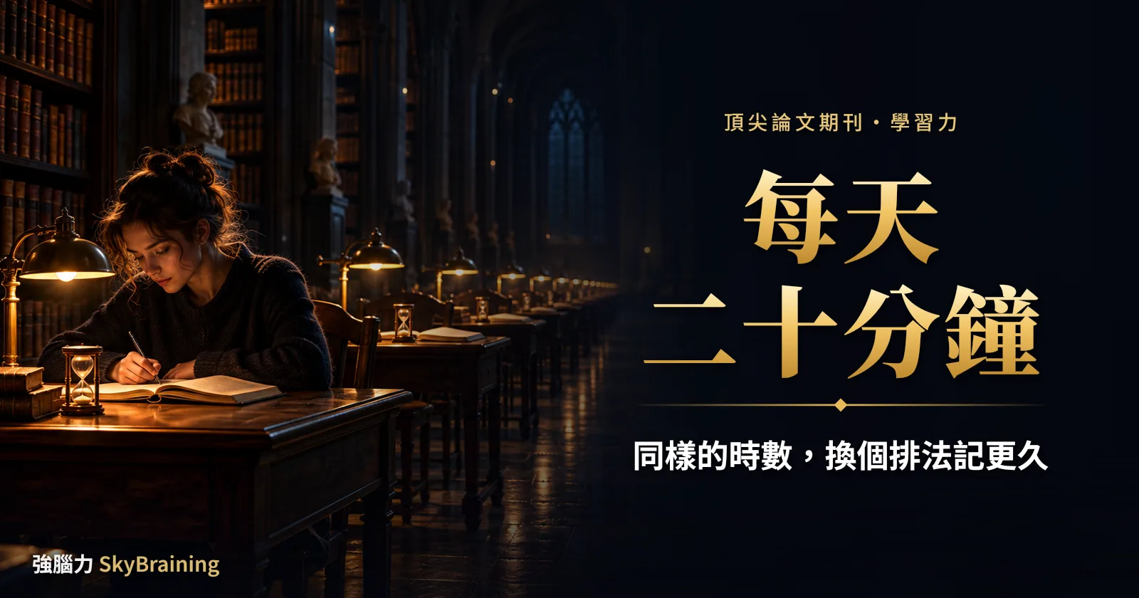 分散式學習：同樣的總時數，為什麼每天二十分鐘記得比較久