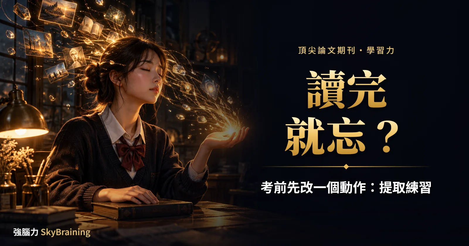你家孩子讀完就忘？考前複習先改這一個動作：提取練習