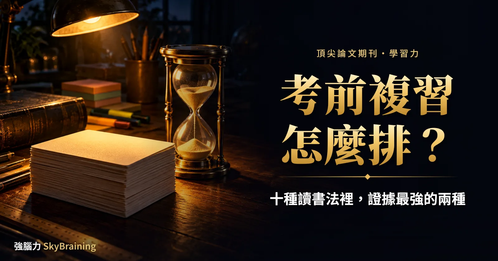 考前複習怎麼排?十種讀書方法裡證據最強的兩種