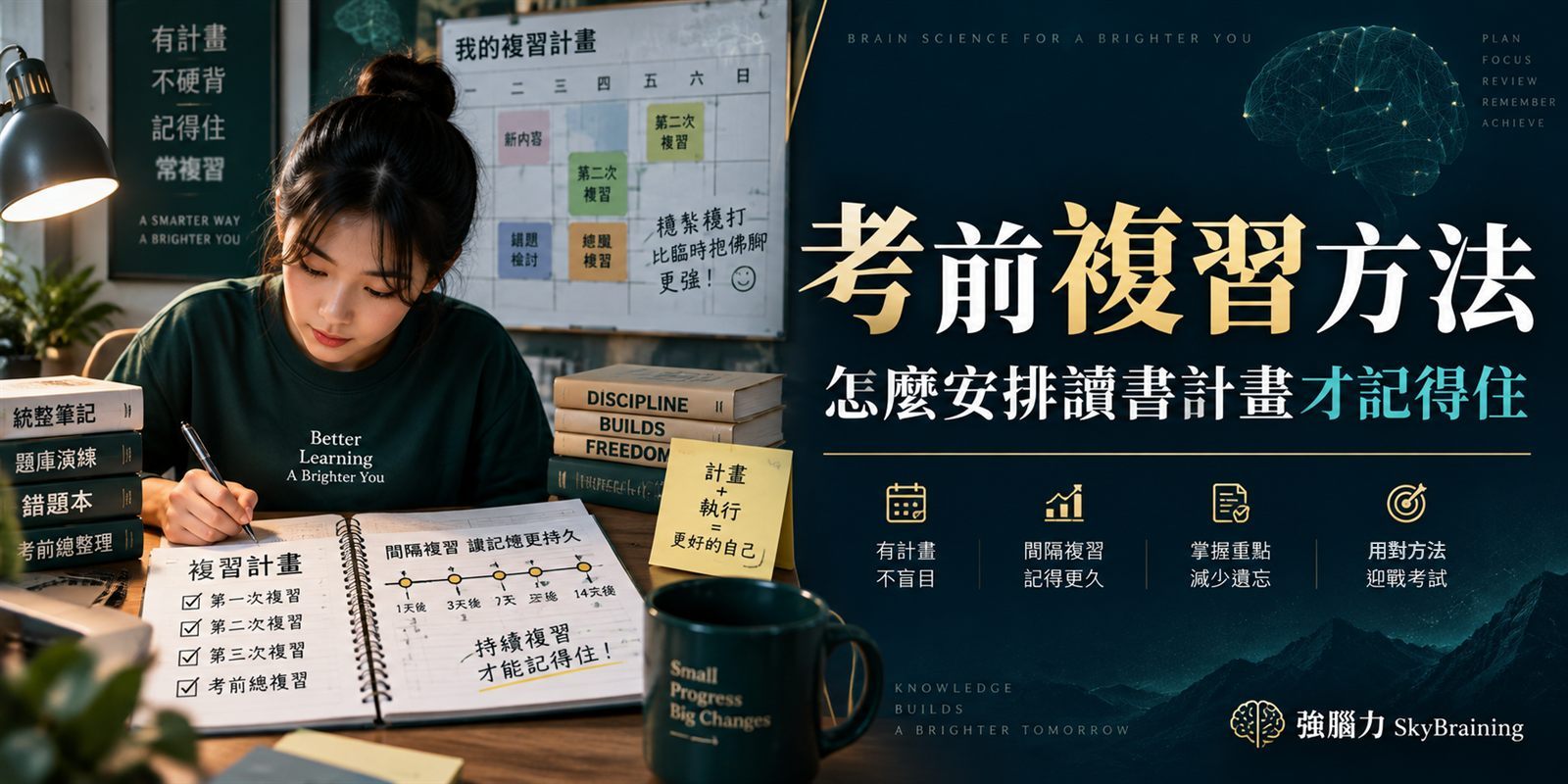 考前複習方法：怎麼安排讀書計畫才記得住