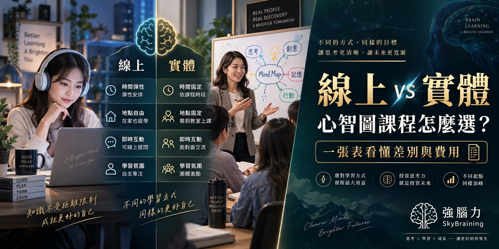 線上 vs 傳統實體：孩子的心智圖課程到底該怎麼選？