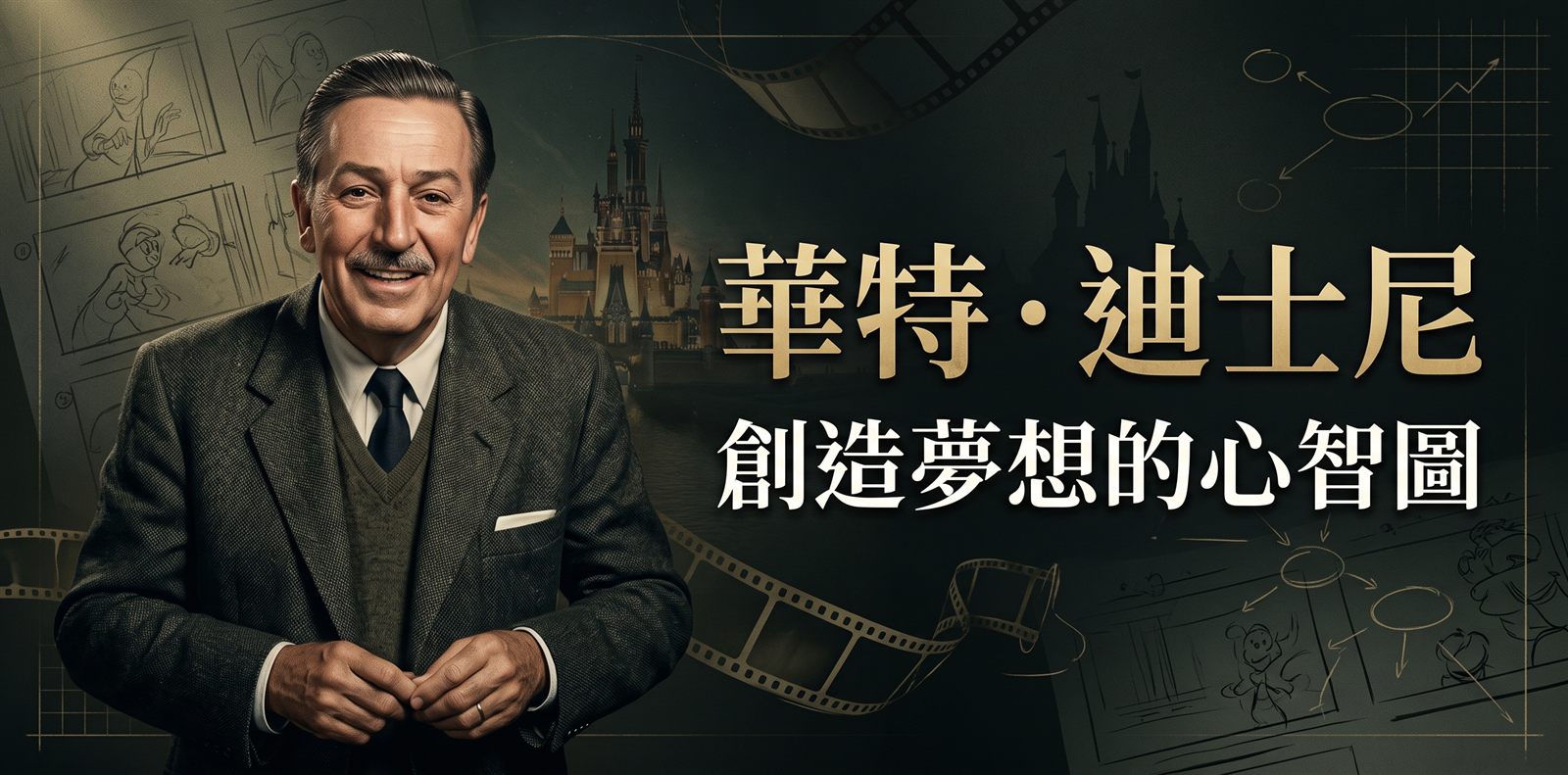 華特・迪士尼：創造夢想的心智圖