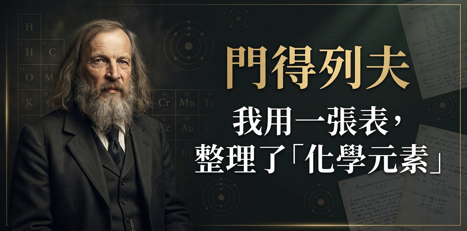 門得列夫:我用一張表,整理了「化學元素」