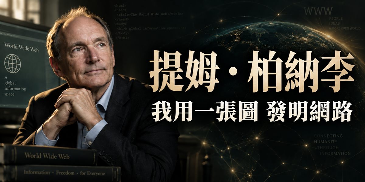 柏納李｜全球資訊網的起點，是一張泡泡加箭頭的手繪圖