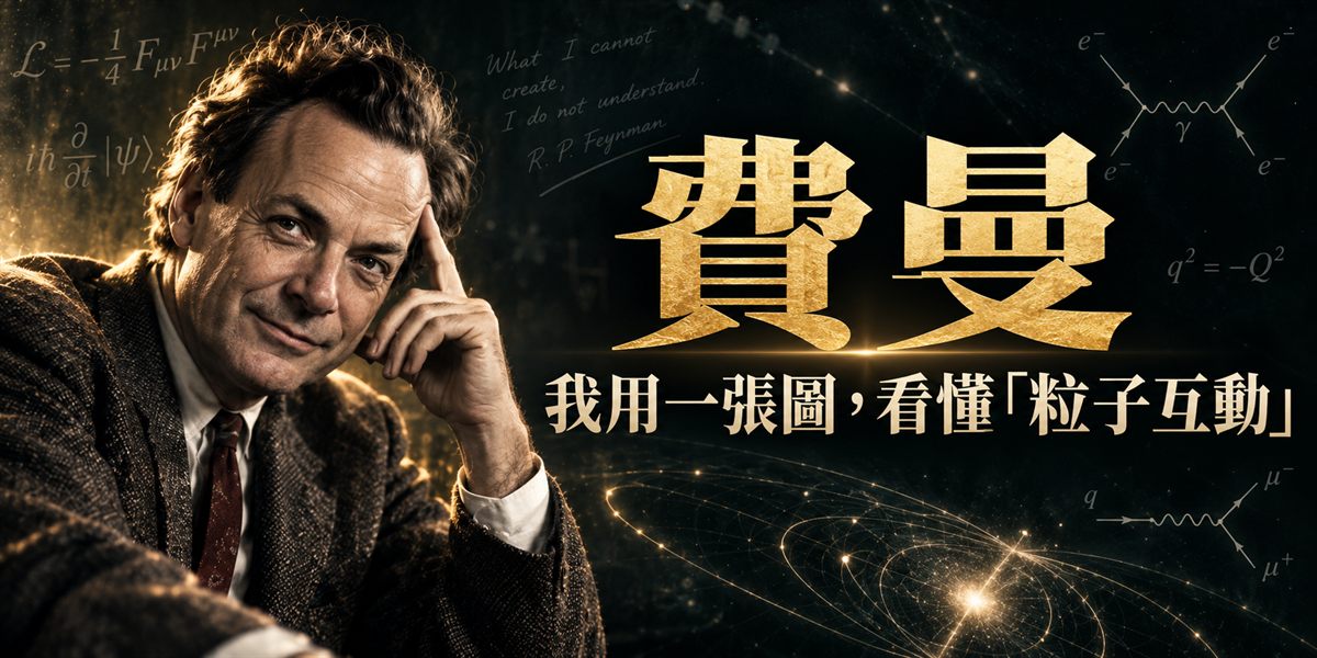 費曼｜費曼圖：他把看不見的東西，畫成看得見的線